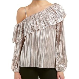 Parker | lila Asymmetrical rose gold blouse